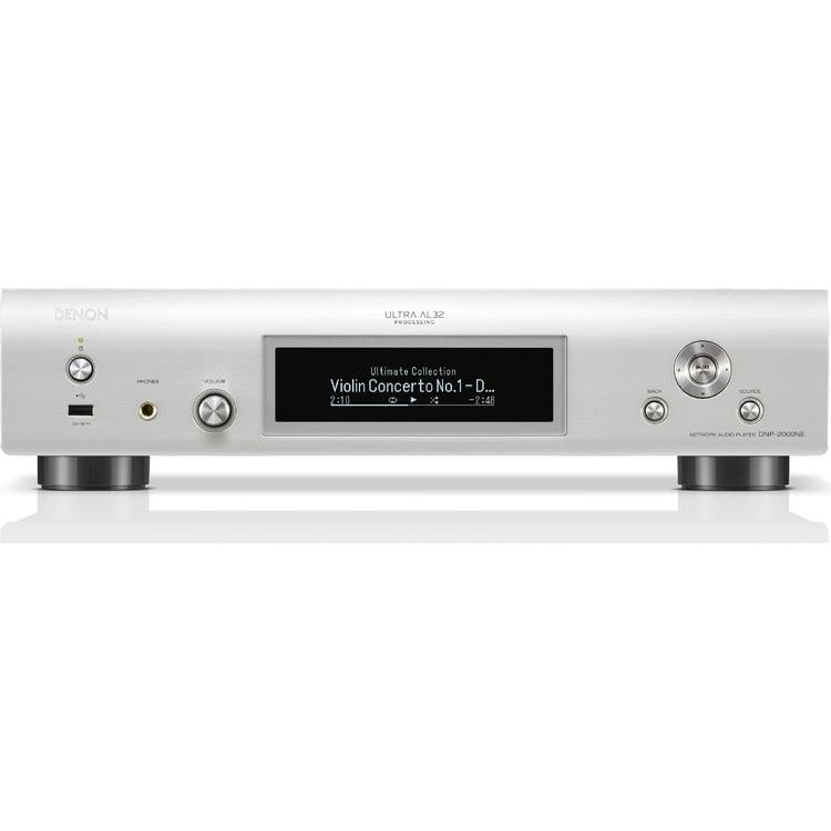 Denon DNP-2000NE | Lecteur réseau haute résolution - HEOS intégré - Wi-fi - Argent-SONXPLUS La Sarre
