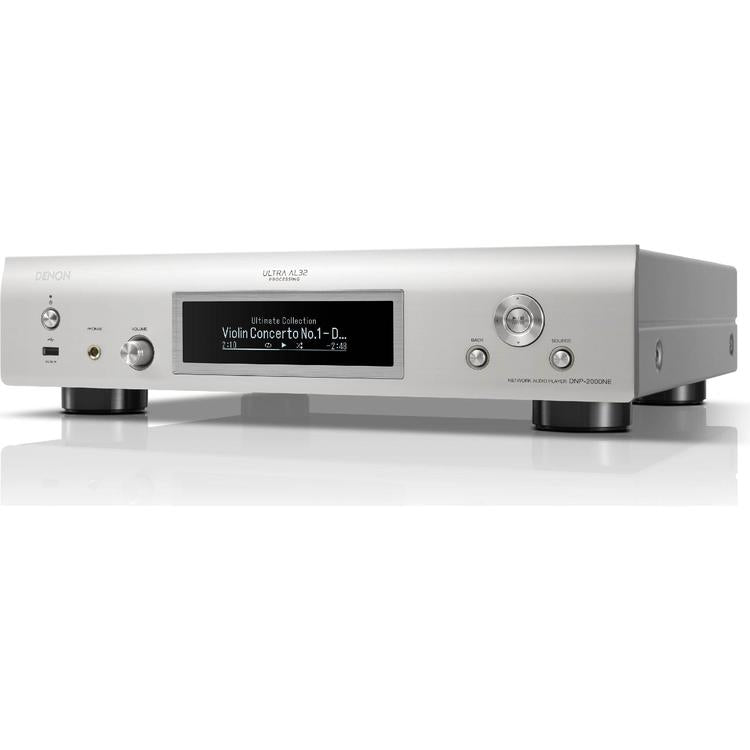 Denon DNP-2000NE | Lecteur réseau haute résolution - HEOS intégré - Wi-fi - Argent-SONXPLUS La Sarre