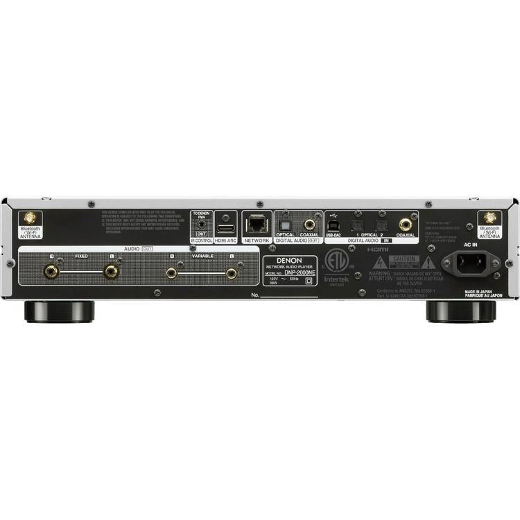 Denon DNP-2000NE | Lecteur réseau haute résolution - HEOS intégré - Wi-fi - Argent-SONXPLUS La Sarre