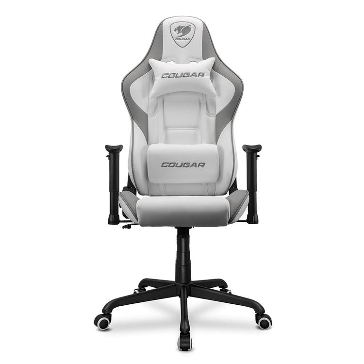 Cougar Armor Elite 300114 | Chaise de jeu - Ergonomique et réglable - Cuir PVC - Blanche-SONXPLUS La Sarre