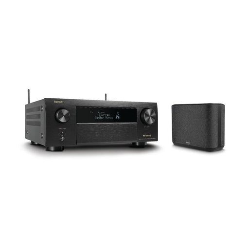 Denon AVRX4800H & HOME250 | Récepteur AV 9.4 canaux et haut-parleur sans-fil - 8K - Auro 3D - Cinéma maison - HEOS - Noir-SONXPLUS La Sarre