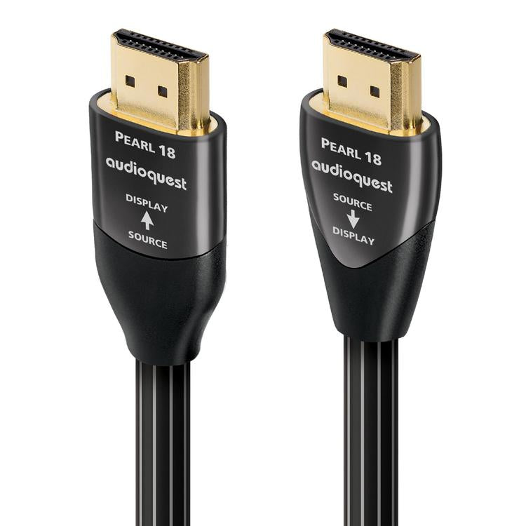 Audioquest Pearl | Câble HDMI actif - Transfert jusqu'à 8K Ultra HD - HDR - eARC - 18 Gbps - 10 Mètres-Sonxplus La Sarre