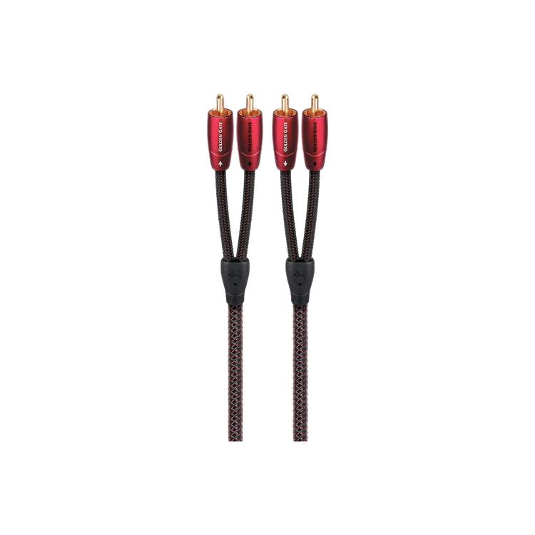 Audioquest Golden Gate | Câble double RCA à RCA - Fiche RCA plaquées Or soudées à froid - 1 Mètre-Sonxplus La Sarre