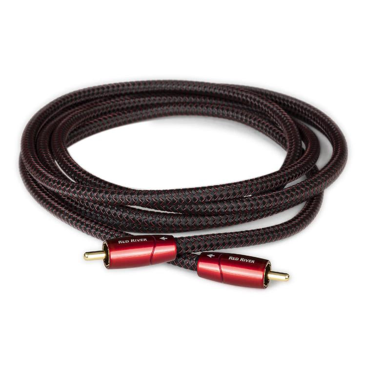 Audioquest Red River | Câble RCA à RCA - Extrémités soudées à froid plaquées Or - 1 Mètre-Sonxplus La Sarre