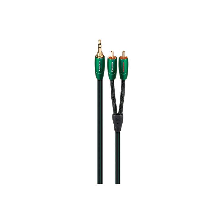 Audioquest Evergreen | Câble 3,5mm à RCA - Fiche RCA plaqués Or - 1 Mètre-SONXPLUS La Sarre