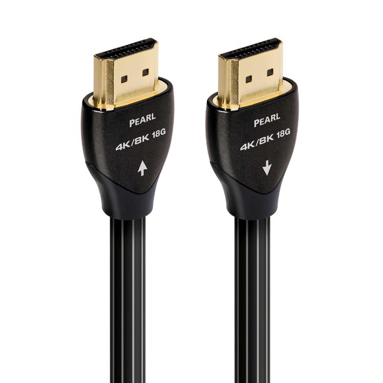 Audioquest Pearl | Câble HDMI actif - Transfert jusqu'à 8K Ultra HD - HDR - eARC - 18 Gbps - 12.5 Mètres-SONXPLUS La Sarre