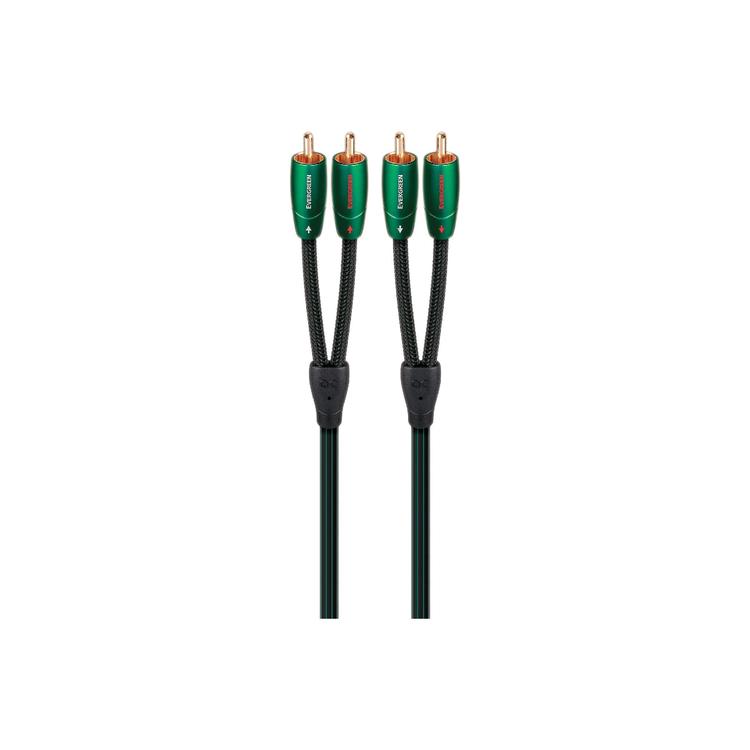 Audioquest Evergreen | Câble RCA à RCA - Fiches RCA plaquées Or - 2 Mètres-SONXPLUS La Sarre