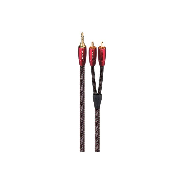 Audioquest Golden Gate | Câble 3,5mm à RCA - Bouchons plaquées Or - 1 Mètre-Sonxplus La Sarre