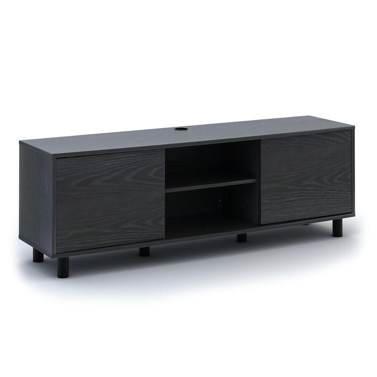 Sonora S20V65N | Meuble téléviseur - 65" de large - 2 Armoires - Noir-SONXPLUS La Sarre