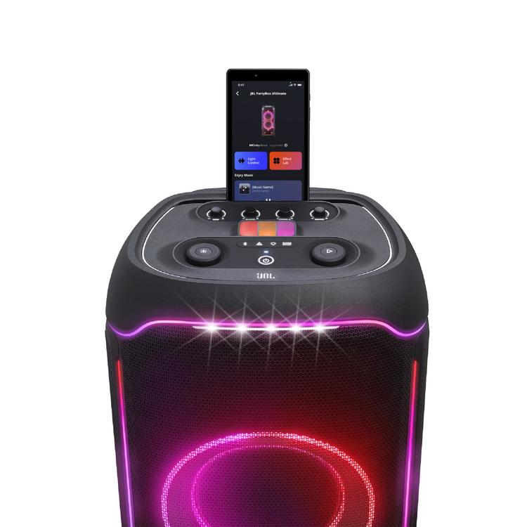 JBL PartyBox Ultimate | Haut-parleur portatif - Jeu de lumière - WiFi 6 - Bluetooth 5.3 - Noir-SONXPLUS La Sarre