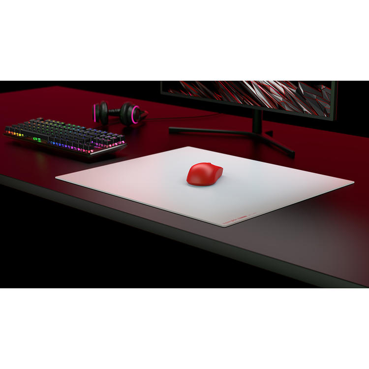 Pulsar SGPXLW | Superglide Glass Pad XL - Construction multicouche - Antidérapant - Blanc-SONXPLUS La Sarre