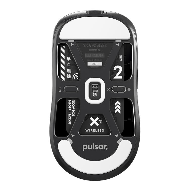 Pulsar PX2PB | Souris sans fil X2 - 70 Heures d'autonomie - Noir premium-SONXPLUS La Sarre