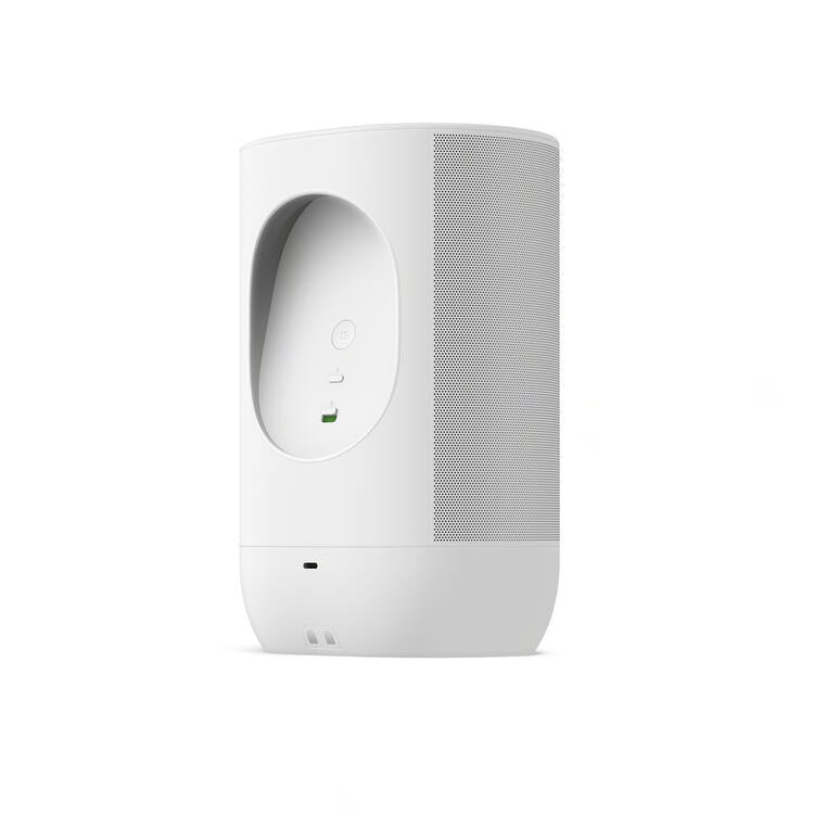 Sonos Move 2 | Haut-parleur sans fil - Stéréo - Commande Vocale - Jusqu'à 24 heures d'autonomies - Blanc-SONXPLUS La Sarre