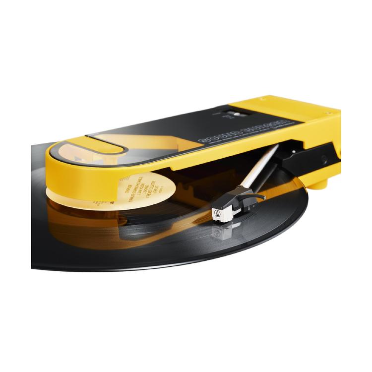 Audio-Technica AT-SB727-BK | Table tournante SoundBurger portable - Autonomie 12 heures - Jaune-SONXPLUS La Sarre