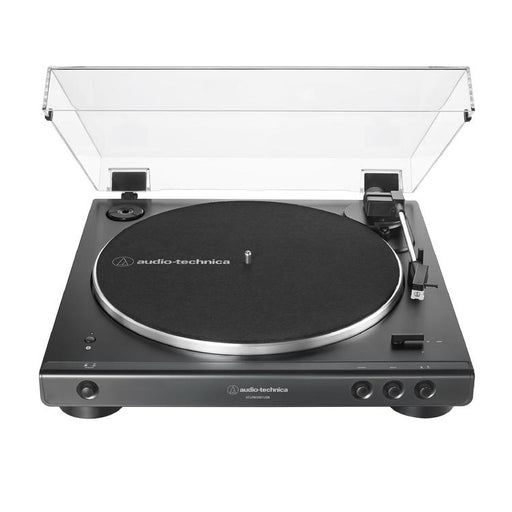 Audio-Technica AT-LP60XBT-USB-BK | Table tournante Stéréo - Entièrement automatique - Entraînement par courroie - USB - Bluetooth - Noir-SONXPLUS La Sarre