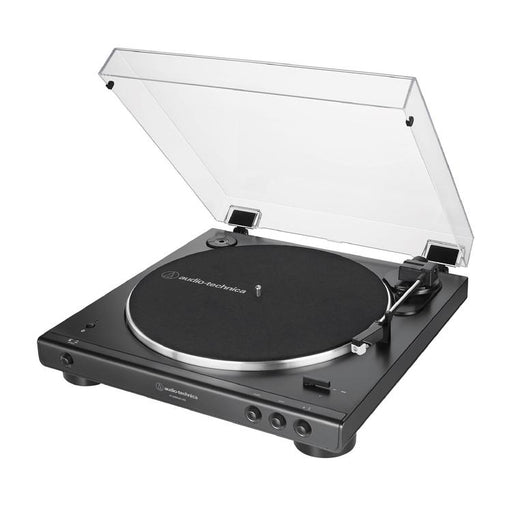 Audio-Technica AT-LP60XBT-USB-BK | Table tournante Stéréo - Entièrement automatique - Entraînement par courroie - USB - Bluetooth - Noir-SONXPLUS La Sarre