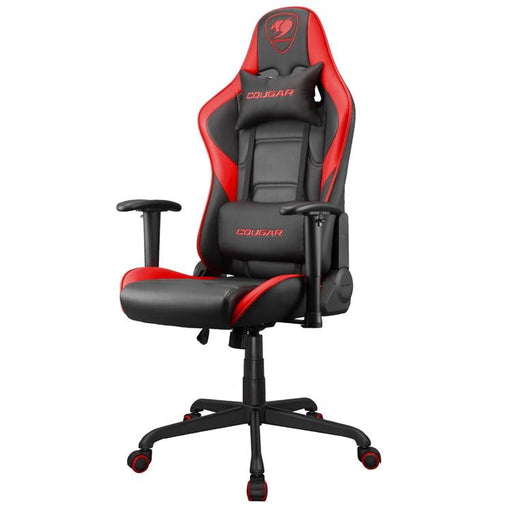 Cougar Armor Elite 300219 | Chaise de jeu - Ergonomique et réglable - Cuir PVC - Noir/Rouge-SONXPLUS La Sarre