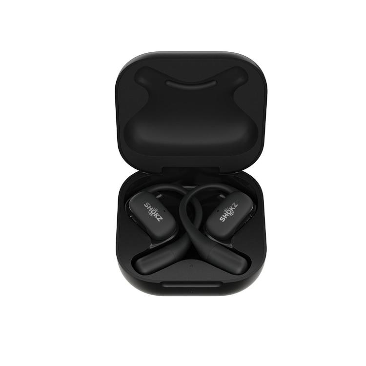 SHOKZ OpenFit | Écouteurs à oreilles ouvertes - Jusqu'à 28 heures d'écoute - Bluetooth - Noir-SONXPLUS La Sarre