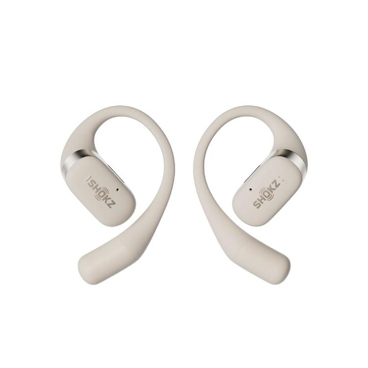 SHOKZ OpenFit | Écouteurs à oreilles ouvertes - Jusqu'à 28 heures d'écoute - Bluetooth - Beige-SONXPLUS La Sarre