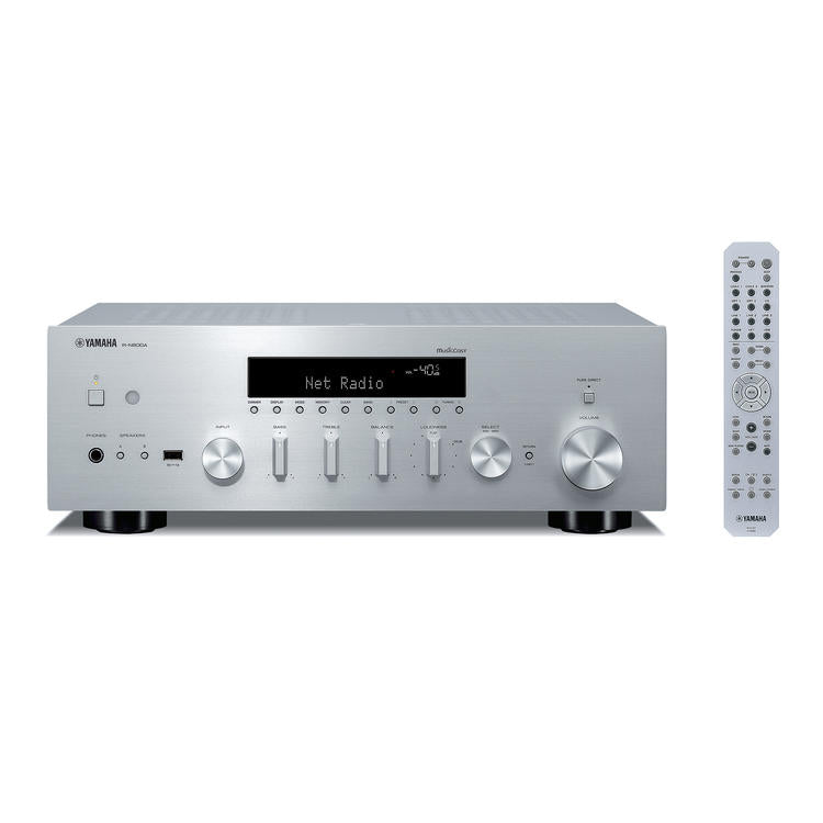 Yamaha R-N600A | Récepteur réseau/stéréo - MusicCast - Bluetooth - Wi-Fi - AirPlay 2 - Argent-SONXPLUS La Sarre