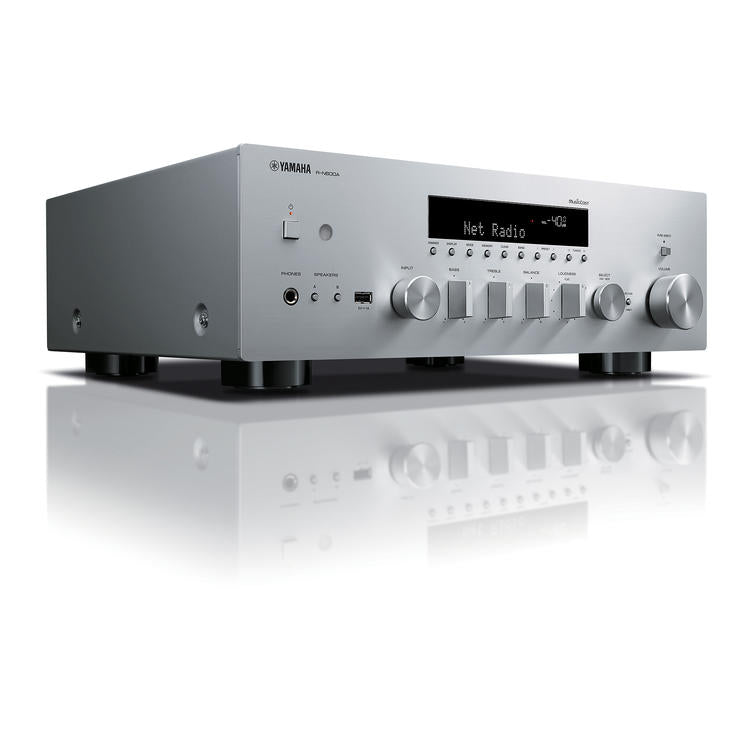 Yamaha R-N600A | Récepteur réseau/stéréo - MusicCast - Bluetooth - Wi-Fi - AirPlay 2 - Argent-SONXPLUS La Sarre
