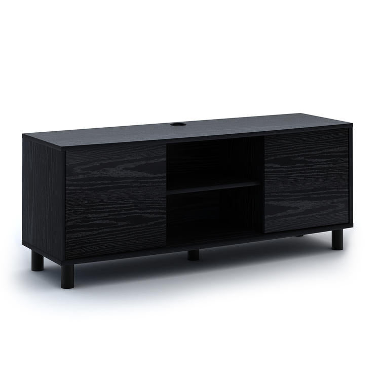 Sonora S20V55N | Meuble Téléviseur - 55" de large - 2 Armoires - Noir-SONXPLUS La Sarre