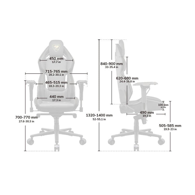 Cougar Hotrod | Chaise de jeu - Dossier multizones - Accoudoir réglable en 4D - Royal-SONXPLUS La Sarre