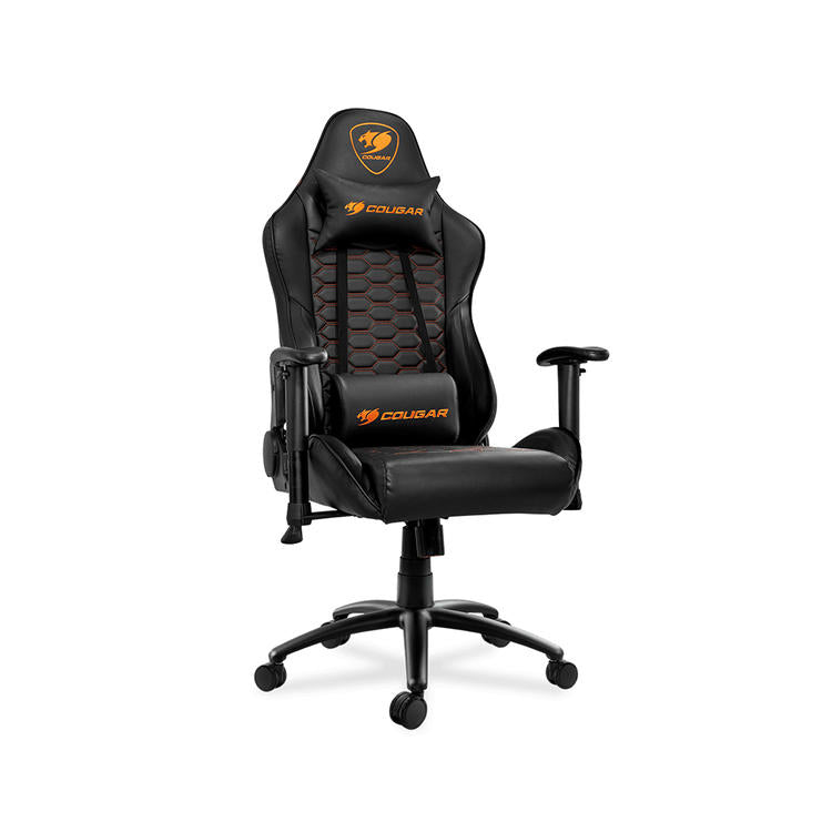 Cougar Outrider | Chaise de jeu - Inclinaison jusqu'à 180 degrés - Logo brodé - Noir-SONXPLUS La Sarre