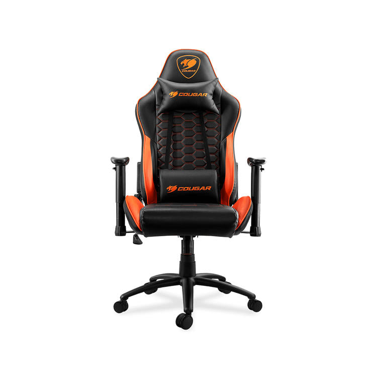 Cougar Outrider | Chaise de jeu - Inclinaison jusqu'à 180 degrés - Logo brodé - Orange-SONXPLUS La Sarre