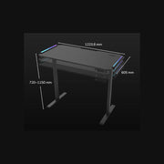Cougar E-Deimus 120 | Table de jeu électrique - Ports intégrés - Éclairage RVB - Noir-SONXPLUS La Sarre