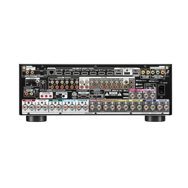 Denon AVRX6800H | Récepteur AV 11.4 canaux - Cinéma maison - 3D - 8K - HEOS - Noir-SONXPLUS La Sarre