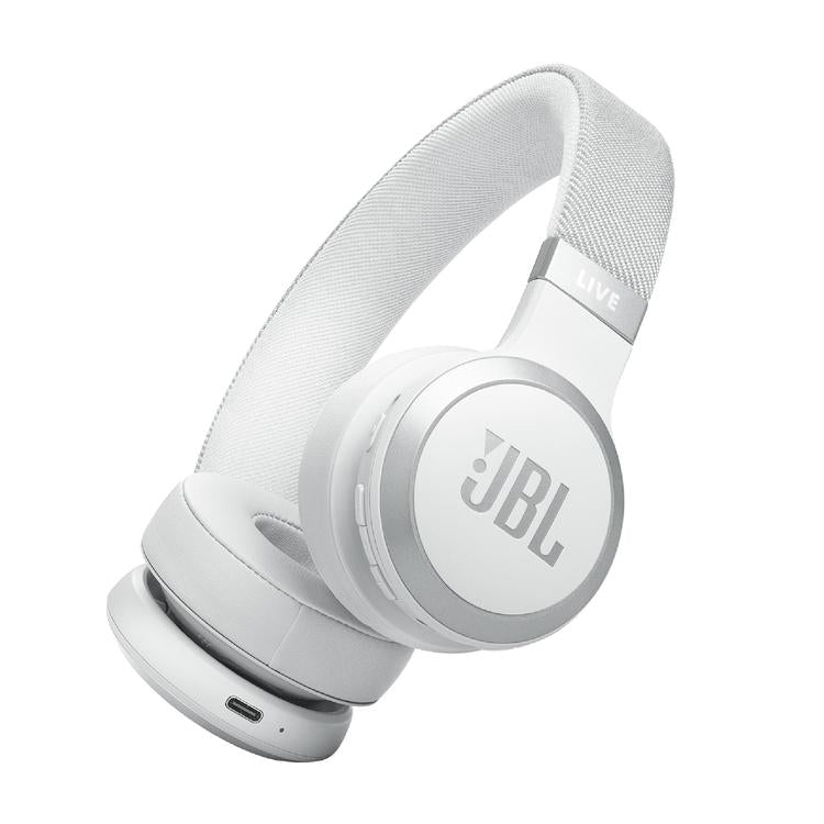 JBL Live 670NC | Écouteurs circum-auriculaires - Sans fil - Bluetooth - Blanc-SONXPLUS La Sarre