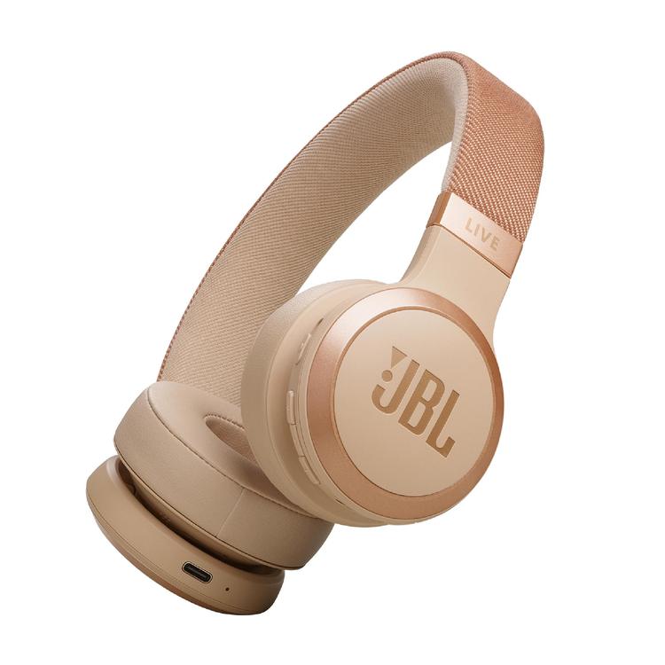 JBL Live 670NC | Écouteurs circum-auriculaires - Sans fil - Bluetooth - Sable-SONXPLUS La Sarre