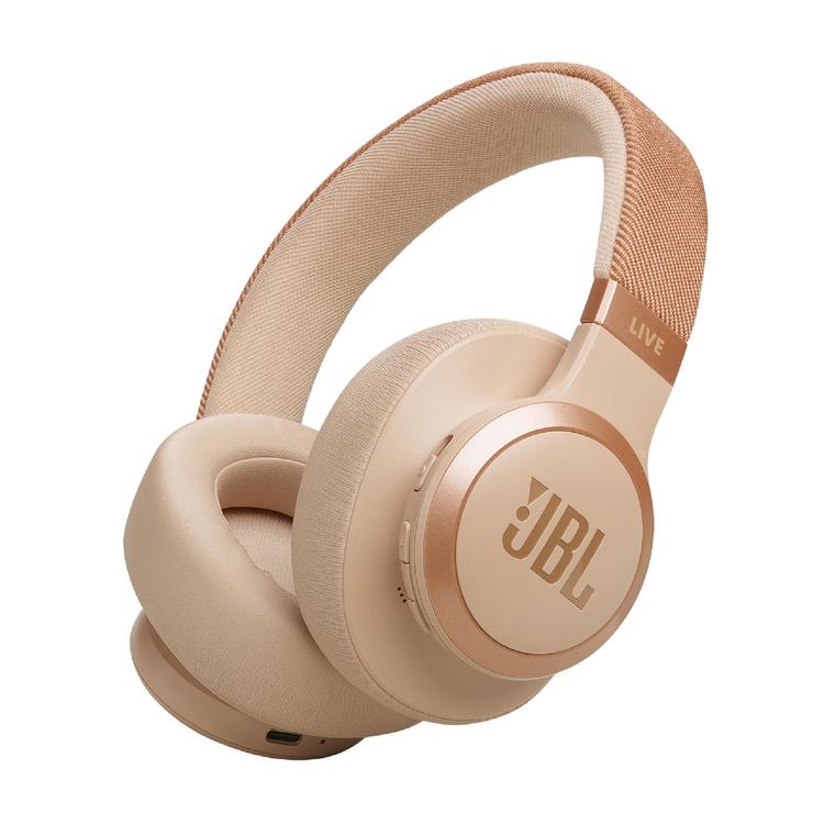 JBL Live 770NC | Écouteurs circum-auriculaires - Sans fil - Bluetooth - Sable-SONXPLUS La Sarre
