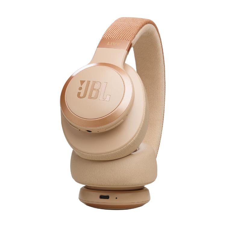 JBL Live 770NC | Écouteurs circum-auriculaires - Sans fil - Bluetooth - Sable-SONXPLUS La Sarre