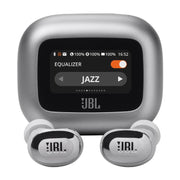 JBL Live Buds 3 | Écouteurs intra-auriculaires - Écran tactile LED 1,45" - Bluetooth - Argent-SONXPLUS La Sarre