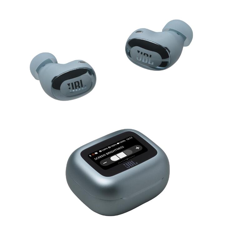 JBL Live Buds 3 | Écouteurs intra-auriculaires - Écran tactile LED 1,45" - Bluetooth - Bleu-SONXPLUS La Sarre