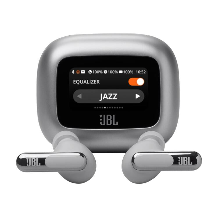 JBL Live Beam 3 | Écouteurs intra-auriculaires - Écran tactile LED 1,45" - Argent-SONXPLUS La Sarre