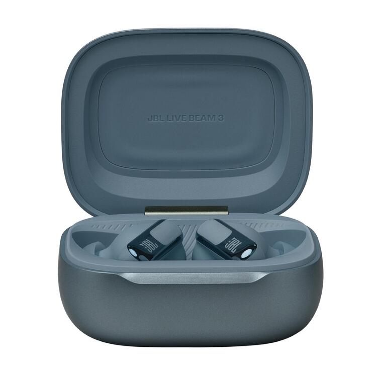 JBL Live Beam 3 | Écouteurs intra-auriculaires - Écran tactile LED 1,45" - Bleu-SONXPLUS La Sarre