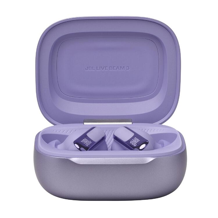 JBL Live Beam 3 | Écouteurs intra-auriculaires - Écran tactile LED 1,45" - Mauve-SONXPLUS La Sarre