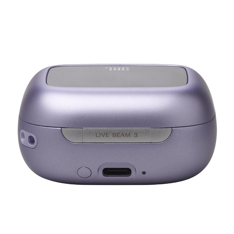 JBL Live Beam 3 | Écouteurs intra-auriculaires - Écran tactile LED 1,45" - Mauve-SONXPLUS La Sarre