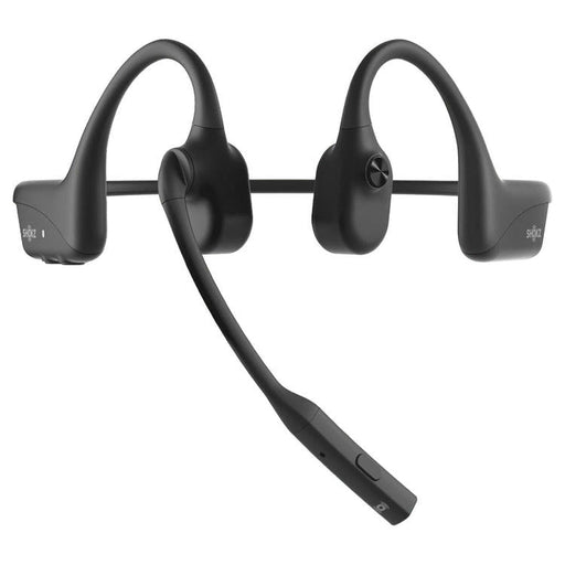 SHOKZ OpenComm2 | Écouteurs à conduction osseuse - Bluetooth - Microphone - Noir-SONXPLUS La Sarre