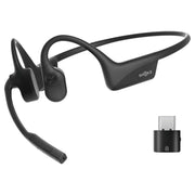 SHOKZ OpenComm2 USB-C | Écouteurs à conduction osseuse - Bluetooth - Adaptateur USB-C - Microphone - Noir-SONXPLUS La Sarre