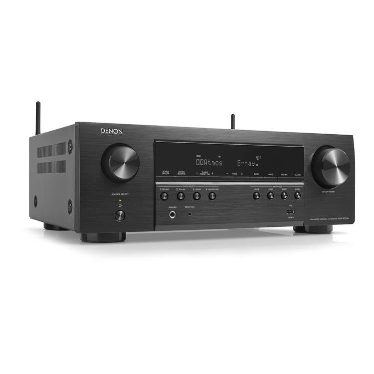 Denon AVR-S770H | Récepteur AV - 7.2 canaux - Cinéma maison - 8K - HEOS intégré - 75W - Noir-SONXPLUS La Sarre