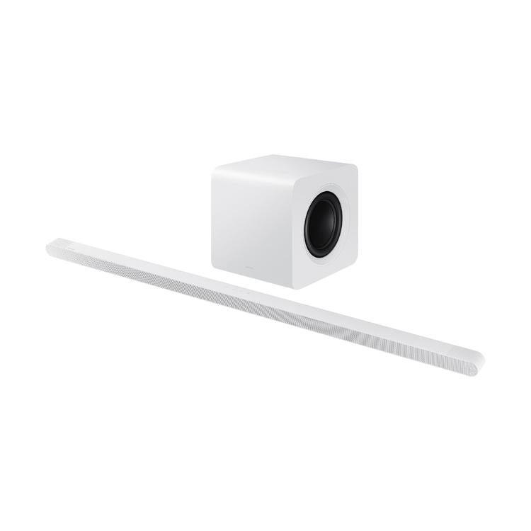 Samsung HW-S801D | Barre de son ultra slim - 3.1.2 canaux - Caisson de graves sans fil - 330W - Dolby Atmos - Bluetooth - Blanc-SONXPLUS La Sarre