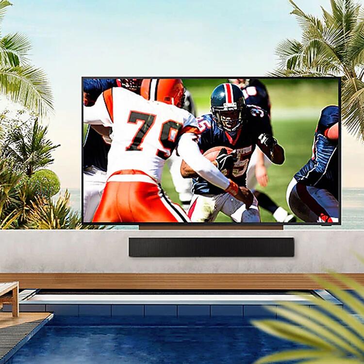 Samsung QN85LST9CAFXZC | Téléviseur extérieur QLED 85" The Terrace - Protection solaire directe - Résistant aux intempéries - 4K Ultra HD-SONXPLUS La Sarre