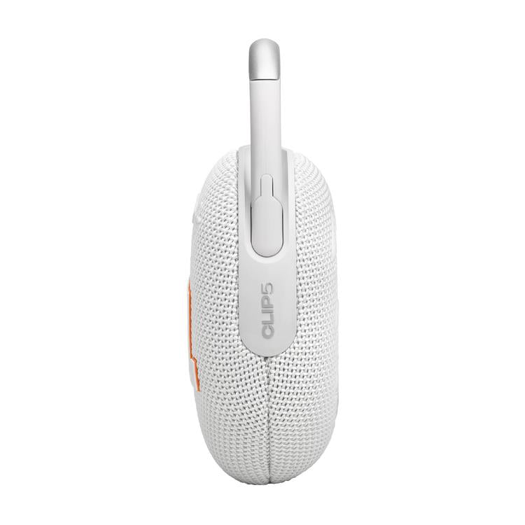 JBL Clip 5 | Haut-parleur à mousqueton portable - Bluetooth - IP67 - Blanc-SONXPLUS La Sarre