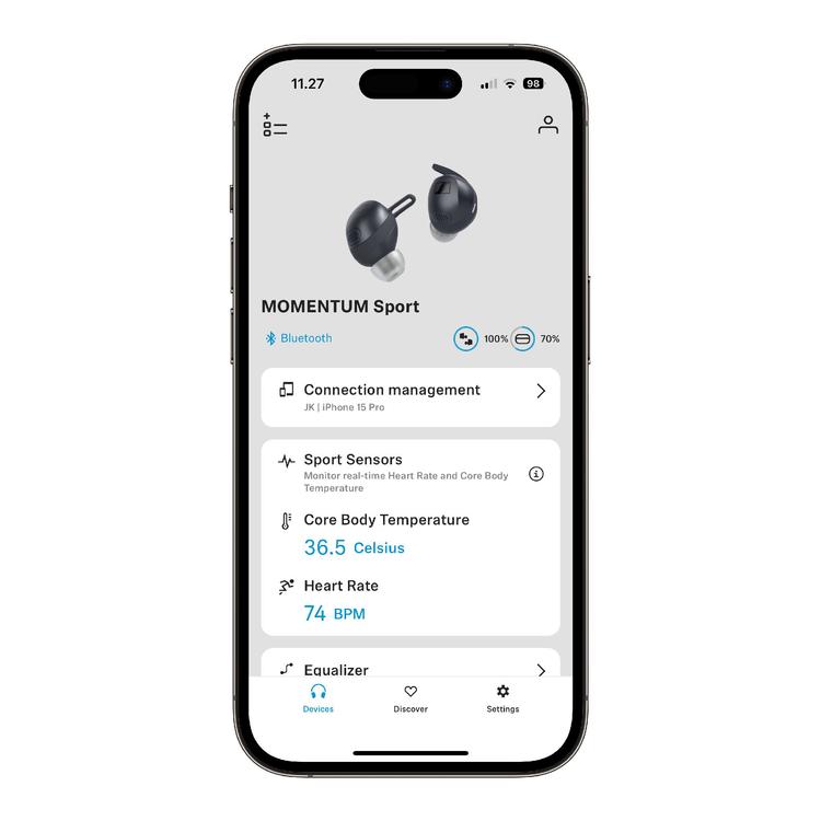 Sennheiser Momentum Sport | Écouteurs intra-auriculaires - Sans fil - Réduction active du bruit - Olive-SONXPLUS La Sarre