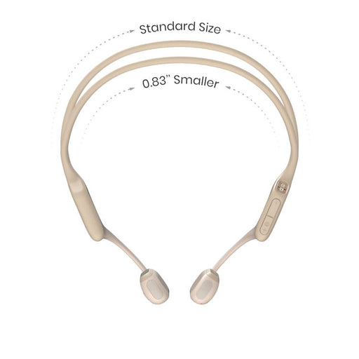 SHOKZ OpenRun Pro Mini | Écouteurs à conduction osseuse - Sport - Bluetooth - 10 Heures d'autonomie - Beige-SONXPLUS La Sarre