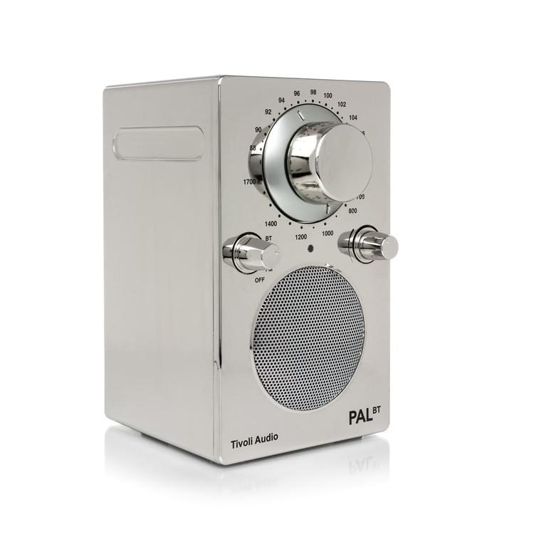 Tivoli PAL BT | Radio Am/Fm portatif - Jusqu'à 12 heures d'autonomie - Bluetooth - Chrome-SONXPLUS La Sarre